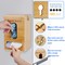 Trash Bag Holder Grocery Bag Holder Bamboo Garbage Bag Holder Wall Mounted Double Easy-Access Opening for Home Kitchen Cabinet Organization (Bamboo color)